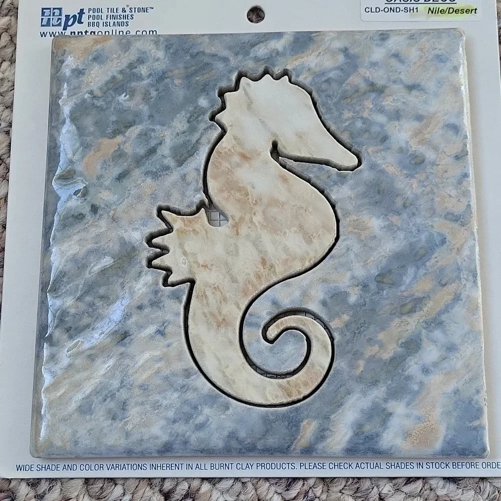 Seahorse Pool‎ Tile Oasis Deco CDL-OND-SH1 Nile/Desert 6
